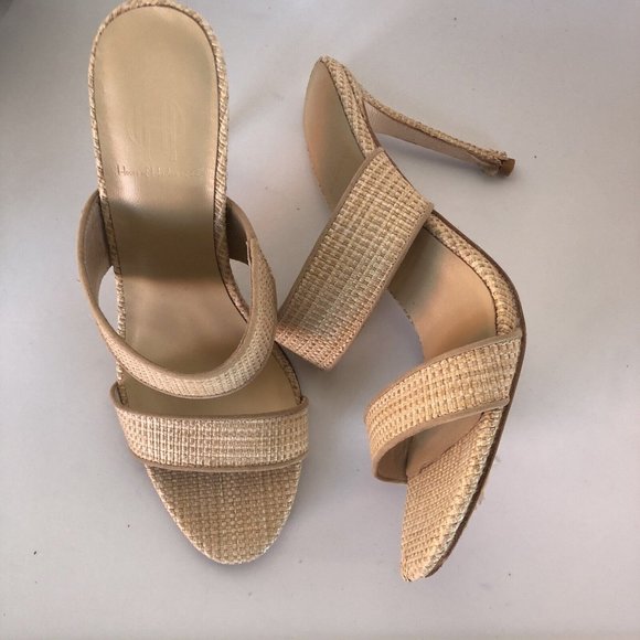 House of Harlow 1960 Shoes - House of Harlow 1960 X REVOLVE Lane Heels Natural Straw Beige Pumps